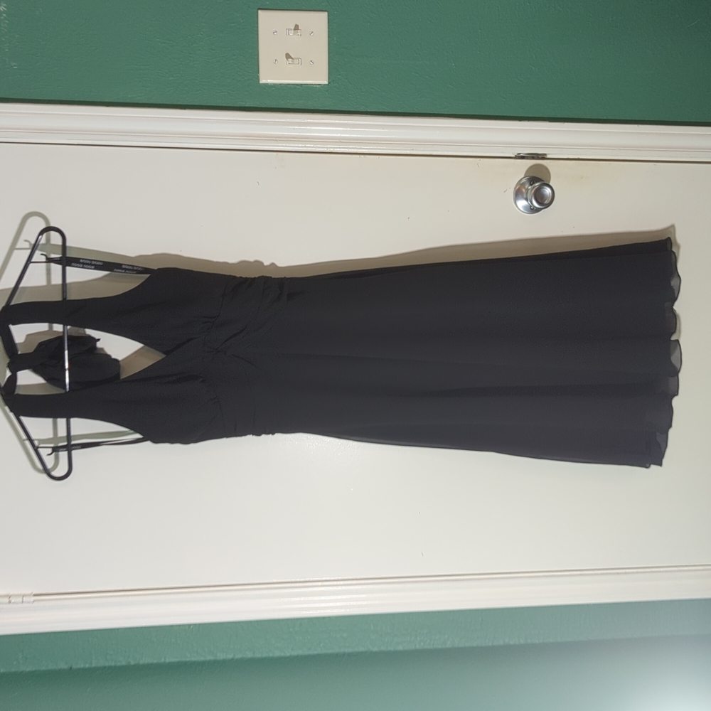 Bisou Bisou Black Halter Dress